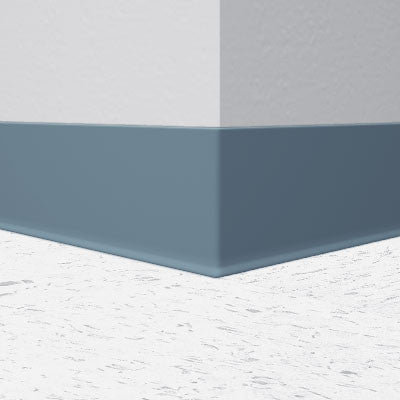 Flexco Vinyl Wall Base 058 Blue Shadow 4" x 120' by 1/8" Cove (with Toe)