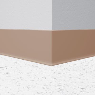 Flexco Vinyl Wall Base 065 Cappucino 6" x 4' by 1/8" Cove (with Toe)