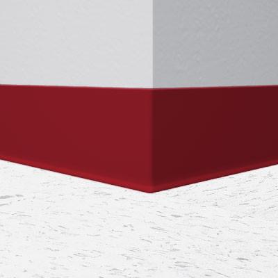 Flexco Wallflowers Wall Base 080 Sierra Red 4.5" x 4' by 1/8" Cove (with Toe)