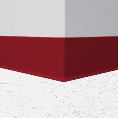 Flexco Wallflowers Wall Base 080 Sierra Red 4.5" x 120' Roll by 1/8" Cove (with Toe)