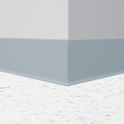 Flexco Vinyl Wall Base 090 Nickel 6" x 4' by 1/8" Cove (with Toe)