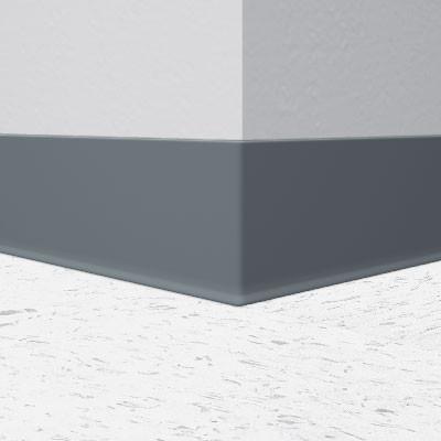 Flexco Vinyl Wall Base 092 Graystone 4" x 4' by 1/8" Cove (with Toe)