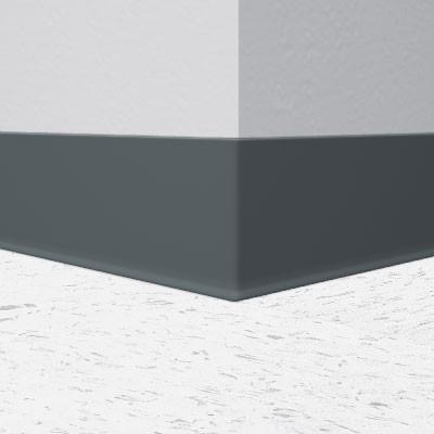 Flexco Vinyl Wall Base 093 Graphite 6" x 4' by 1/8" Cove (with Toe)