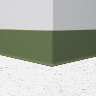 Flexco Vinyl Wall Base 097 Basil 4" x 4' by 1/8" Cove (with Toe)