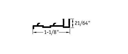 Tarkett / Johnsonite MT-00-B Track Base Pin for Stretch In 1-1/8" to 21/64" 144' LF/Box (12 pieces per box)