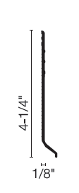 Flexco Base Sculpture Merit 4 1/4" x 40' by 1/8"