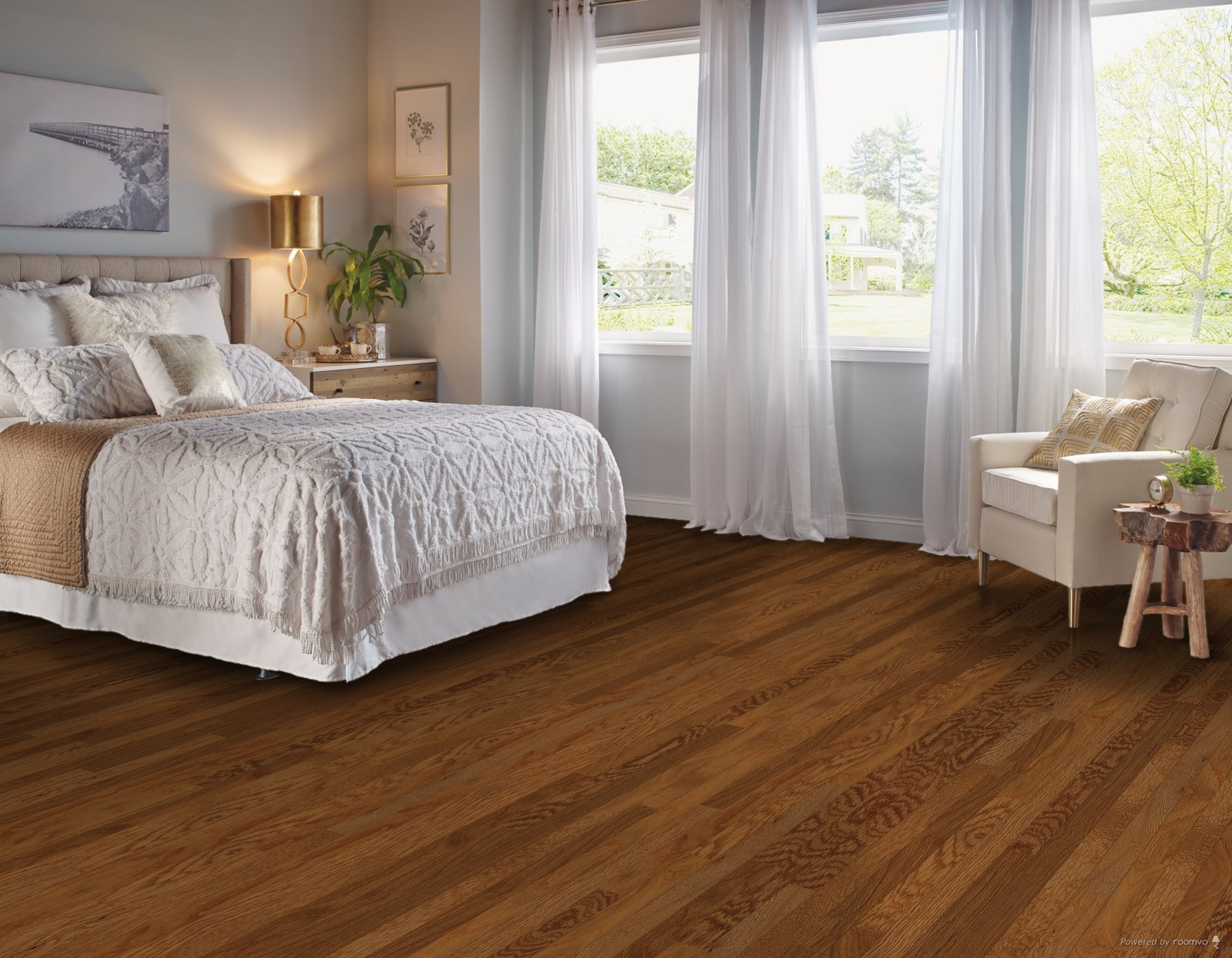 Bruce Waltham C8201 Gunstock 2.25″ x 8″ - 84″ Oak Solid Hardwood Flooring (20 SF/Box)