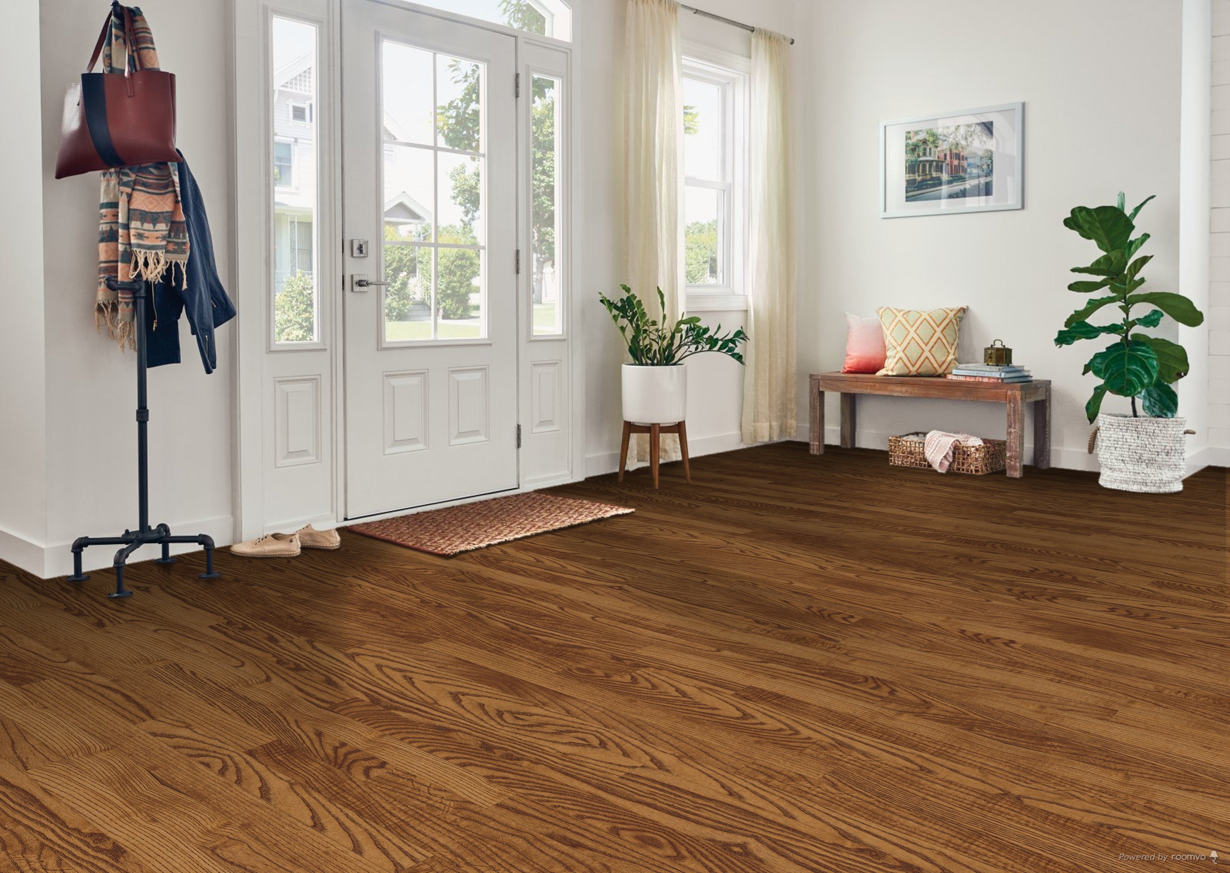 Bruce Waltham C8301 Gunstock 3.25″ x 8″ - 84″ Oak Solid Hardwood Flooring (22 SF/Box)