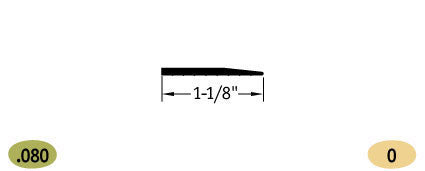 Tarkett / Johnsonite RRS-XX-B Reducer Reducer 3 150' LF/Box (50 pieces per box)