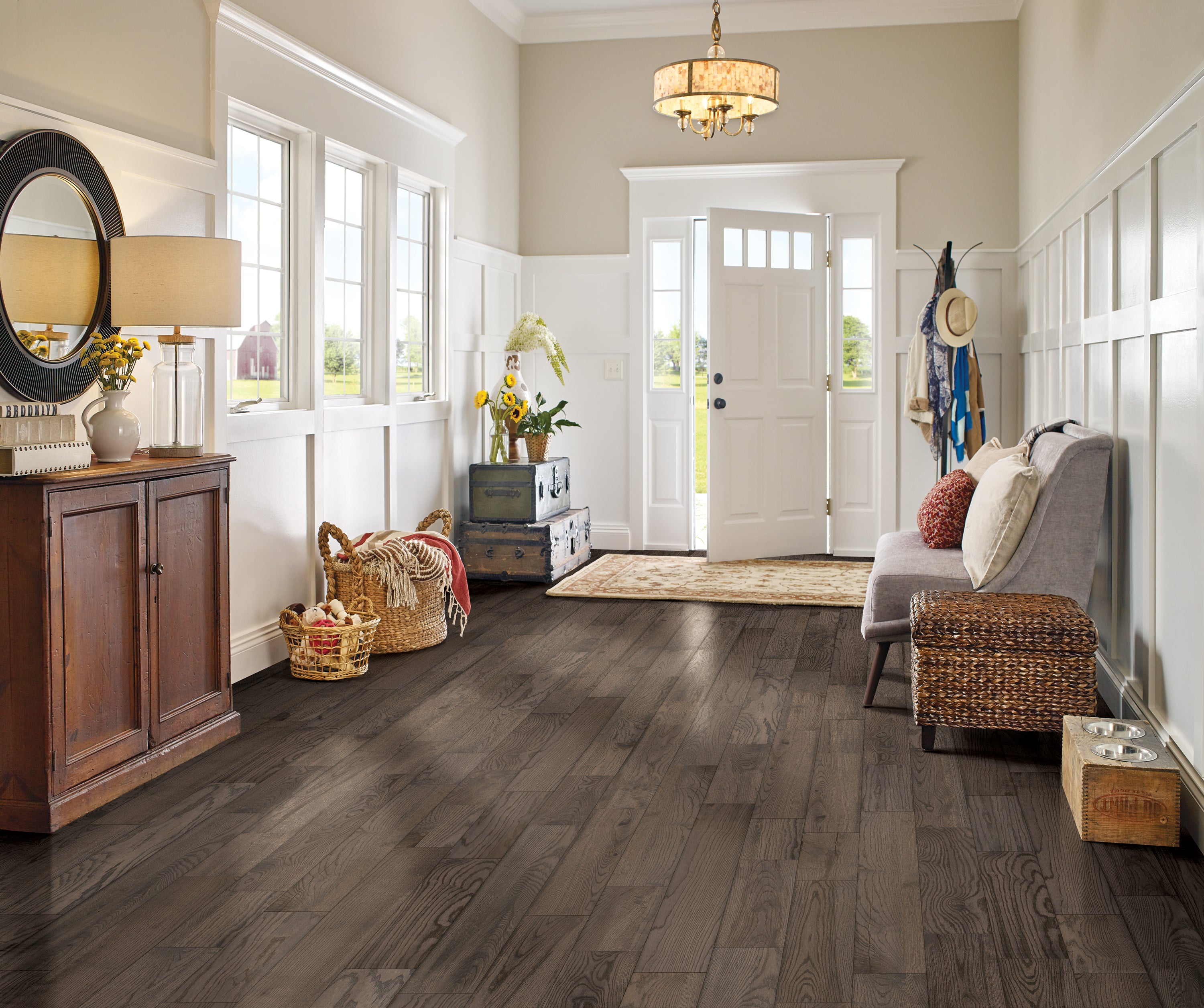 Bruce Engineered Hardwood Flooring Ash Standing Timbers Mountainside Taupe 6 1/2" EAPL74L16WE