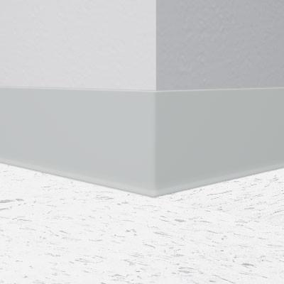 Roppe 700 Series Rubber Cove Molding Wall Base Light Gray 6" x 4' Pieces (30 Pcs. / Box) by 1/8" Cove (with Toe)