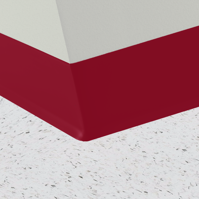 Roppe Red 186 - 6" x 120' - 700 Series Wall Base