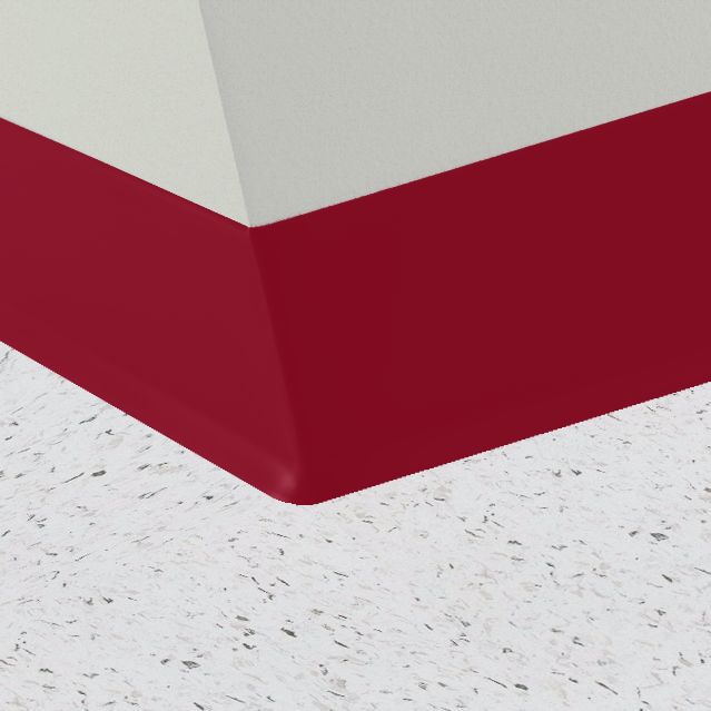 Roppe Red 186 - 4" x 120' - 700 Series Wall Base
