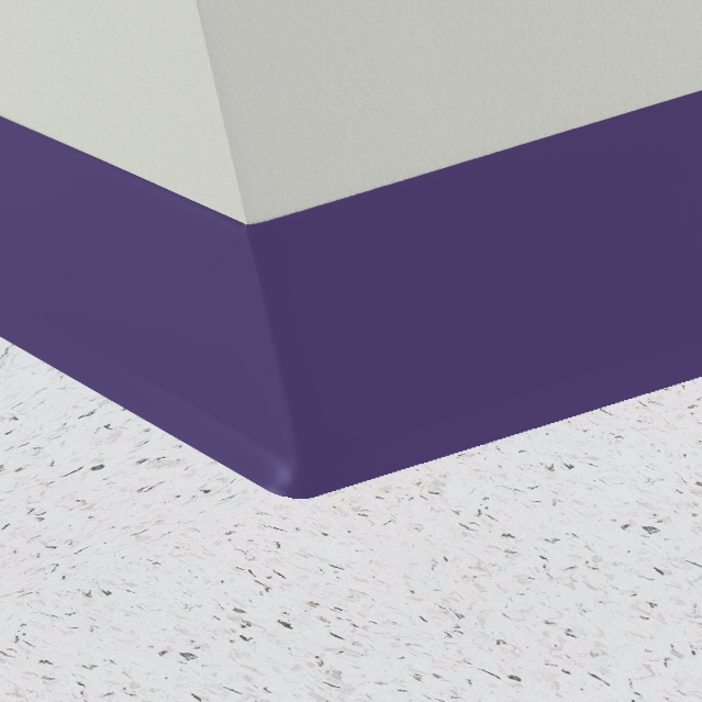 Roppe 700 Series Rubber Cove Molding Wall Base 659 Grape 2.5" x 120' Roll by 1/8" Straight (Toeless)