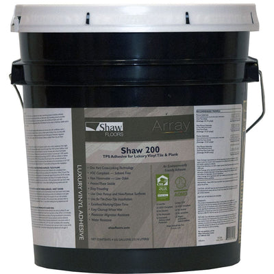 - Shaw Resilient 200 TPS Adhesive for Luxury Vinyl Tile & Plank Flooring (1 gallon pail)