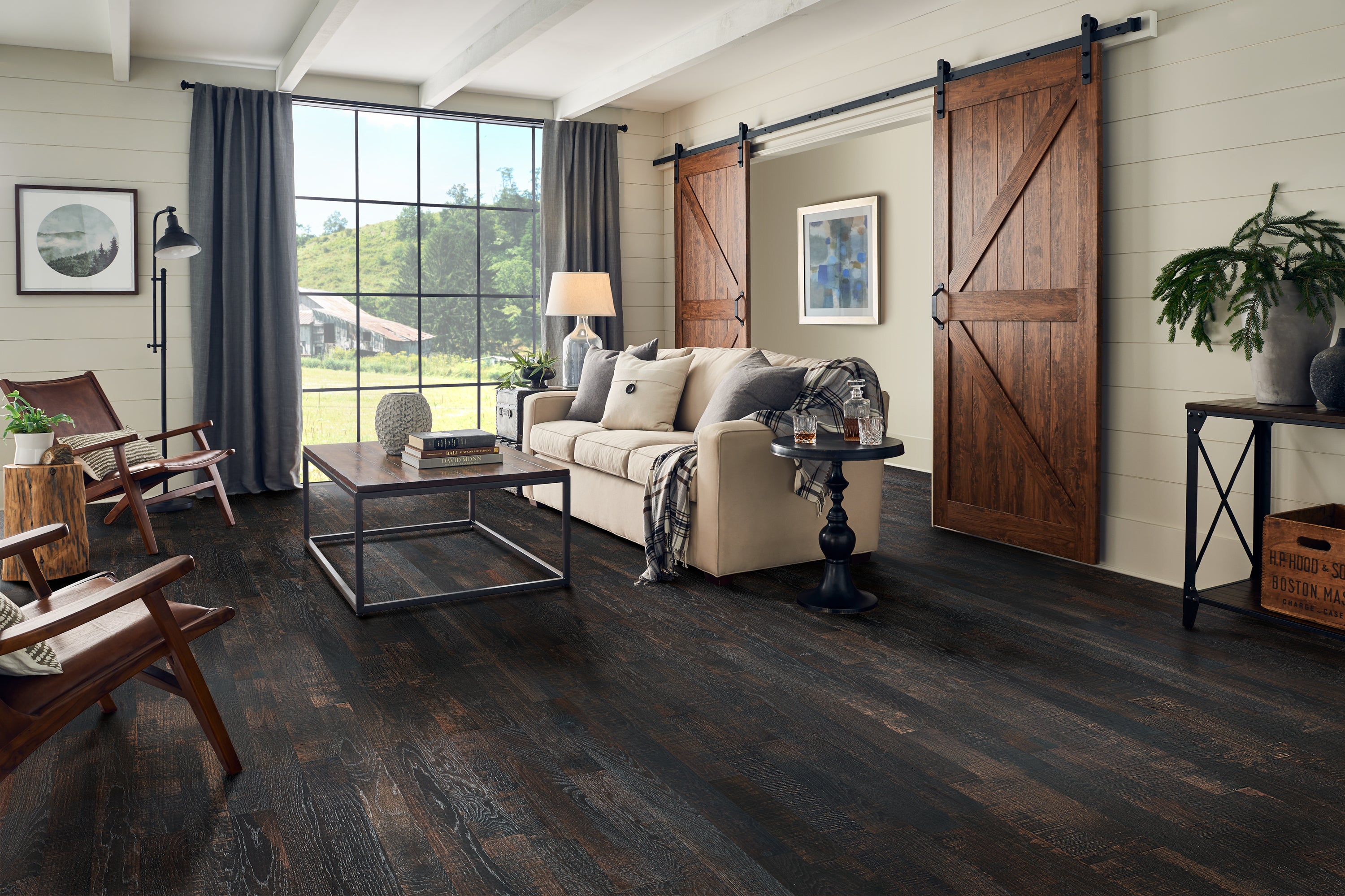 Bruce Solid Hardwood Flooring Hickory Barnwood Living Jefferson 3 1/4" SHMB39L31X