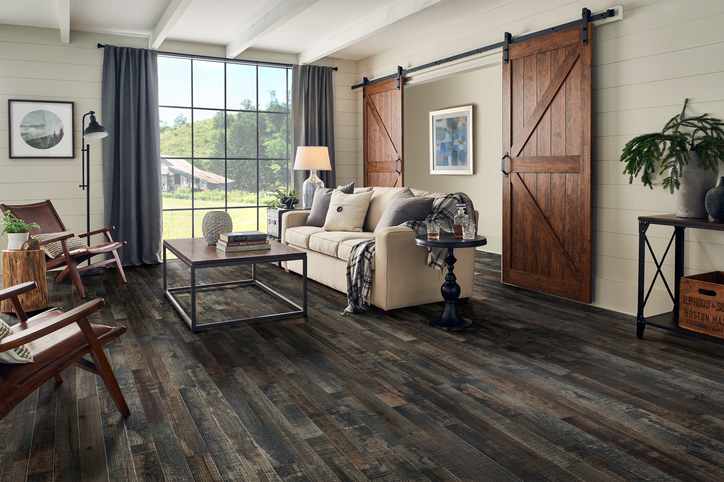 Bruce Solid Hardwood Flooring Hickory Barnwood Living Wyoming 3 1/4" SHMB39L46X