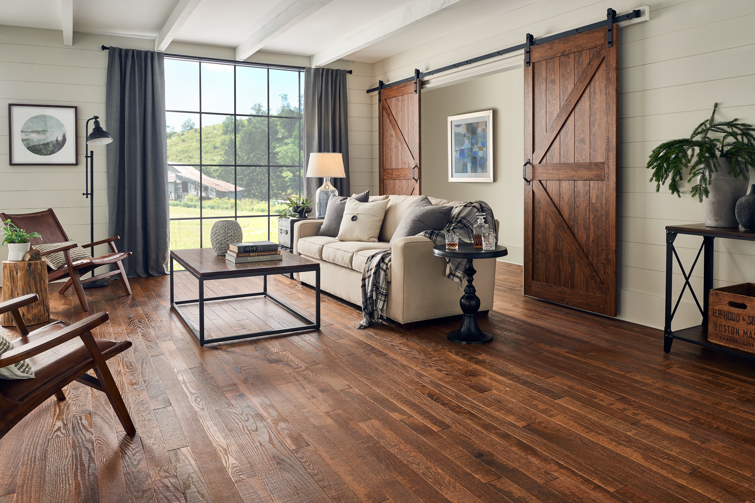 Bruce Barnwood Living BRUSKMB39L21X Lincoln 3-1/4" x 8-1/4 - 84" Oak Solid Hardwood (22 SF/Box)