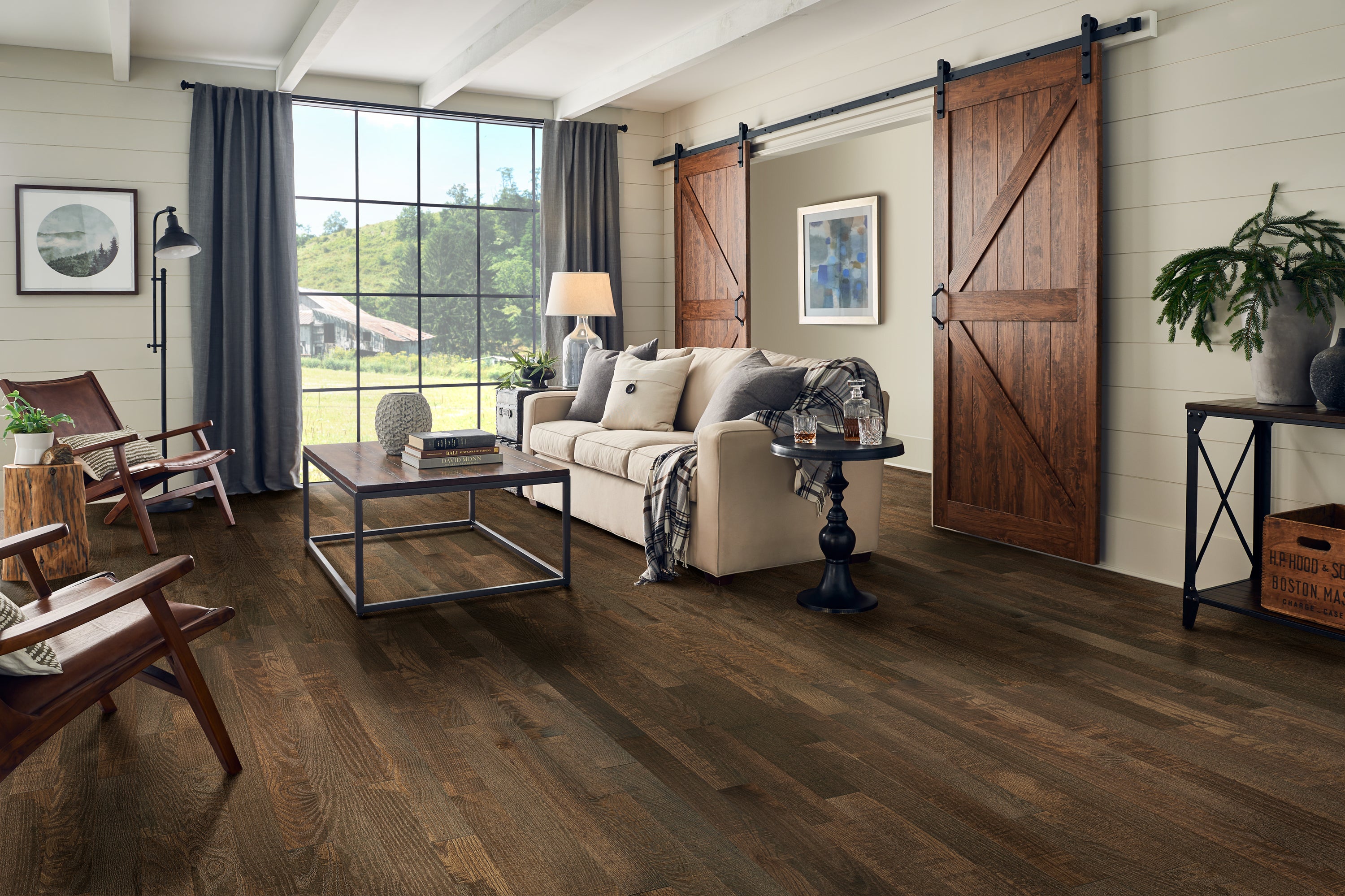 Bruce Barnwood Living BRUSKMB39L26X Randolph 3-1/4" x 8-1/4 - 84" Oak Solid Hardwood (22 SF/Box)