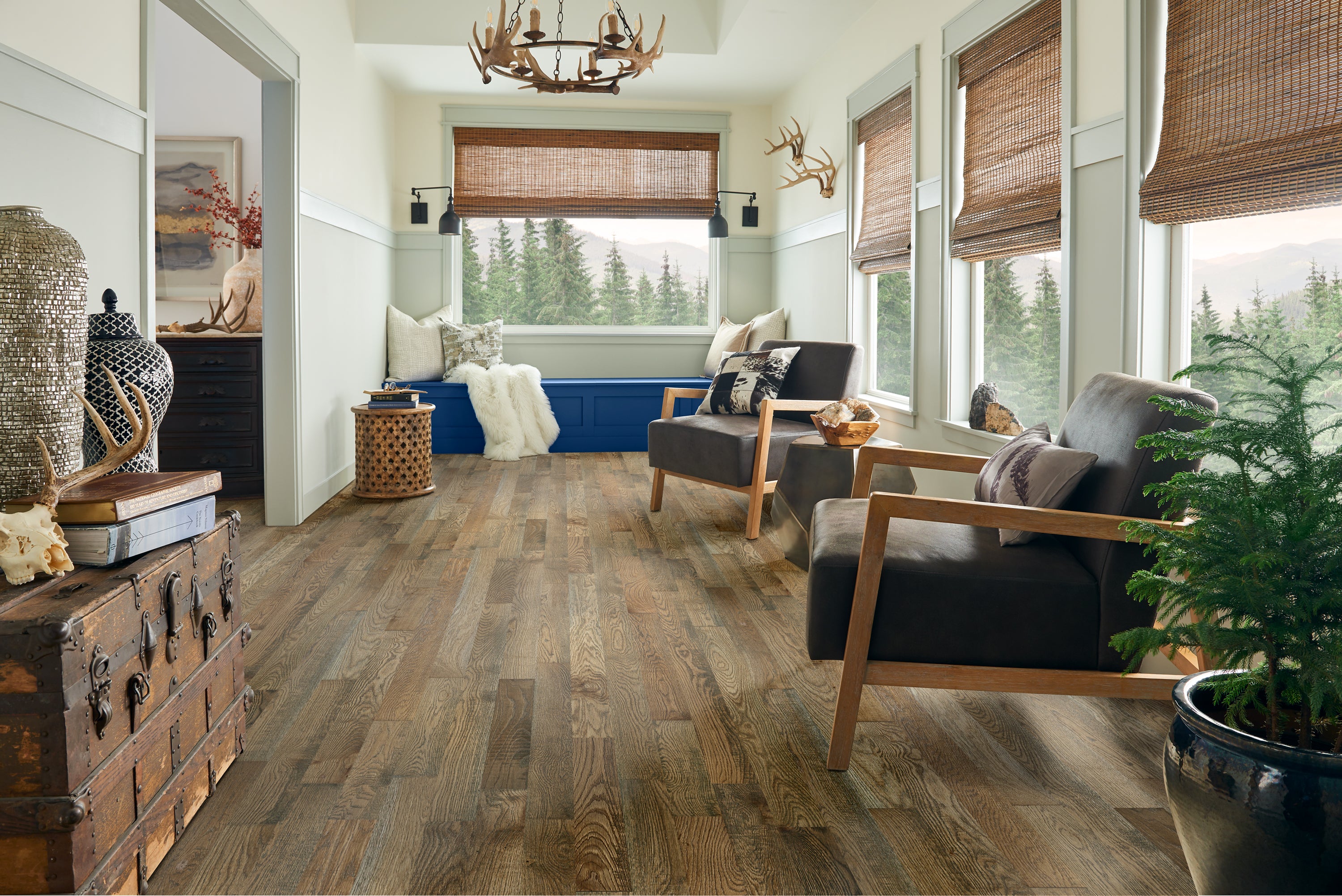 Bruce Solid Hardwood Flooring Oak Barnwood Living Brooke 4" SKMB49L11X