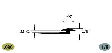 Tarkett / Johnsonite SLT-XX-B Slim Line Transition 5/8" to 1/8" 300' LF/Box (25 pieces per box)