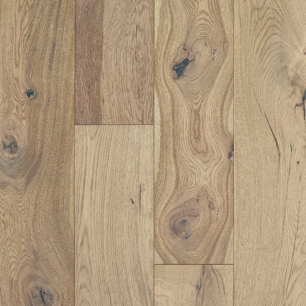 Shaw Couture Oak Sw689-02034 Crema 7.50" Wide X Random Lengths Engineered Wire Brushed White Oak Hardwood Flooring (31.08 Sf/Box)