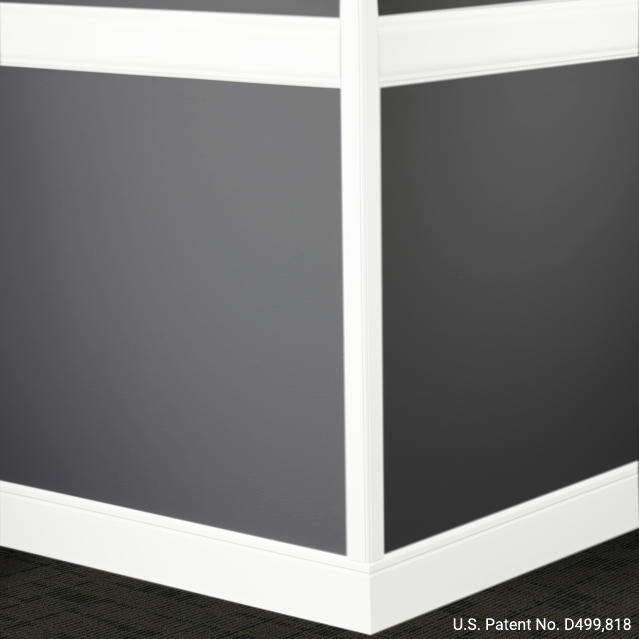 Tarkett / Johnsonite Millwork Rampart Chair Rail 4" - 199 Dockside 4" x 8' by 3/8" (40 LF/box)