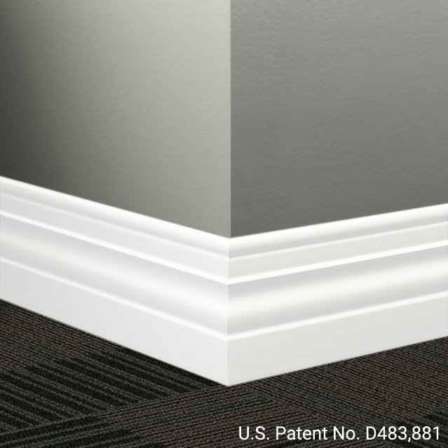 Tarkett / Johnsonite Millwork Diplomat 4-1/2" 129 Silk 4.5" x 8' by 3/8" (48 LF/box)