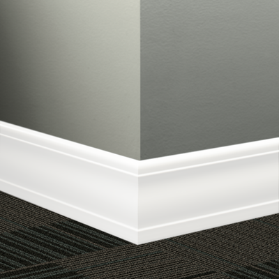 Tarkett / Johnsonite Millwork Silhouette 4" 55 Silver Grey 4" x 8' by 1/2" (48 ft./box)