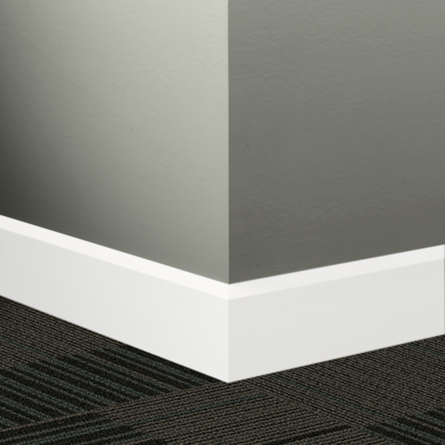 Tarkett / Johnsonite Millwork Oblique 3" 48 Grey 3" x 8' by 3/8" (56 LF/box)