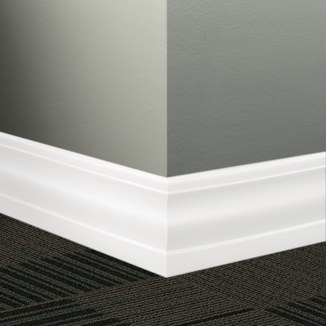 Tarkett / Johnsonite Millwork Delineate 4-1/4" 21 Platinum 4.25" x 8' by 3/8" (48 LF/box)