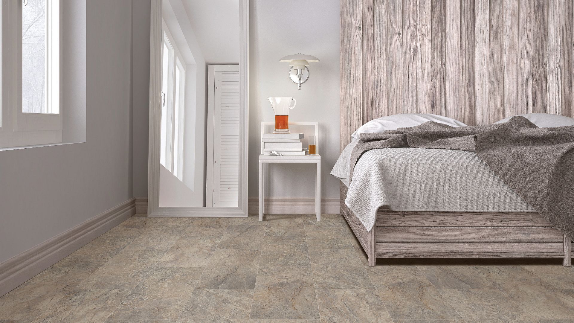 COREtec Feronia VV566 12241 Stone 12x24 Matte Resilient LVT/Plank