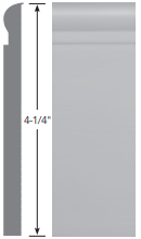 Roppe Contours Divine PV4080 129 Dolphin 4 1/2" X 8' by 1/2" 