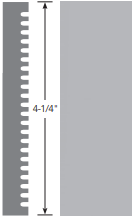 Roppe Contours Candid PV4060 174 Smoke 4 1/4" X 8' by 3/8" 