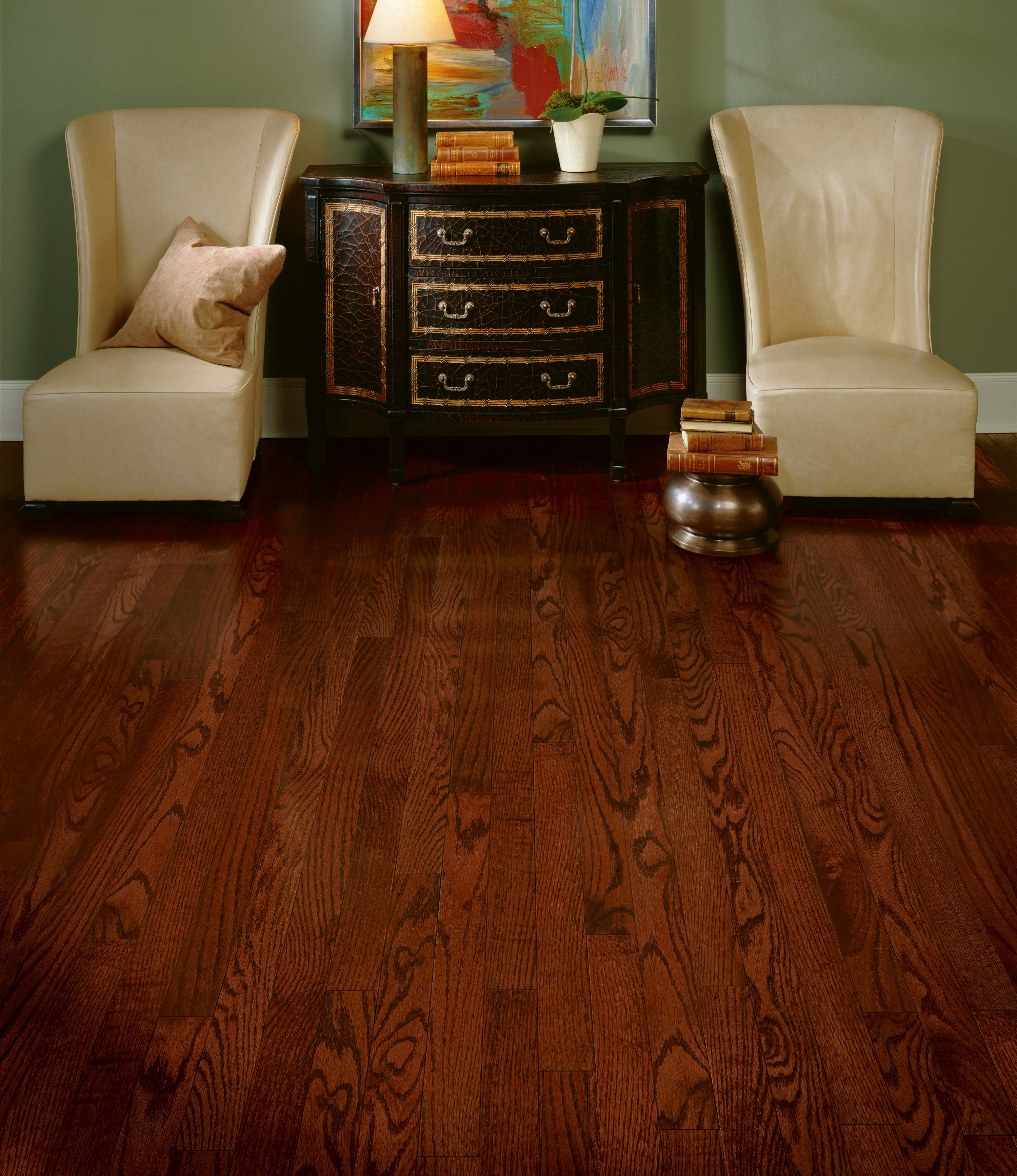 Bruce Solid Hardwood Flooring Oak Dundee Cherry 2 1/4" CB218