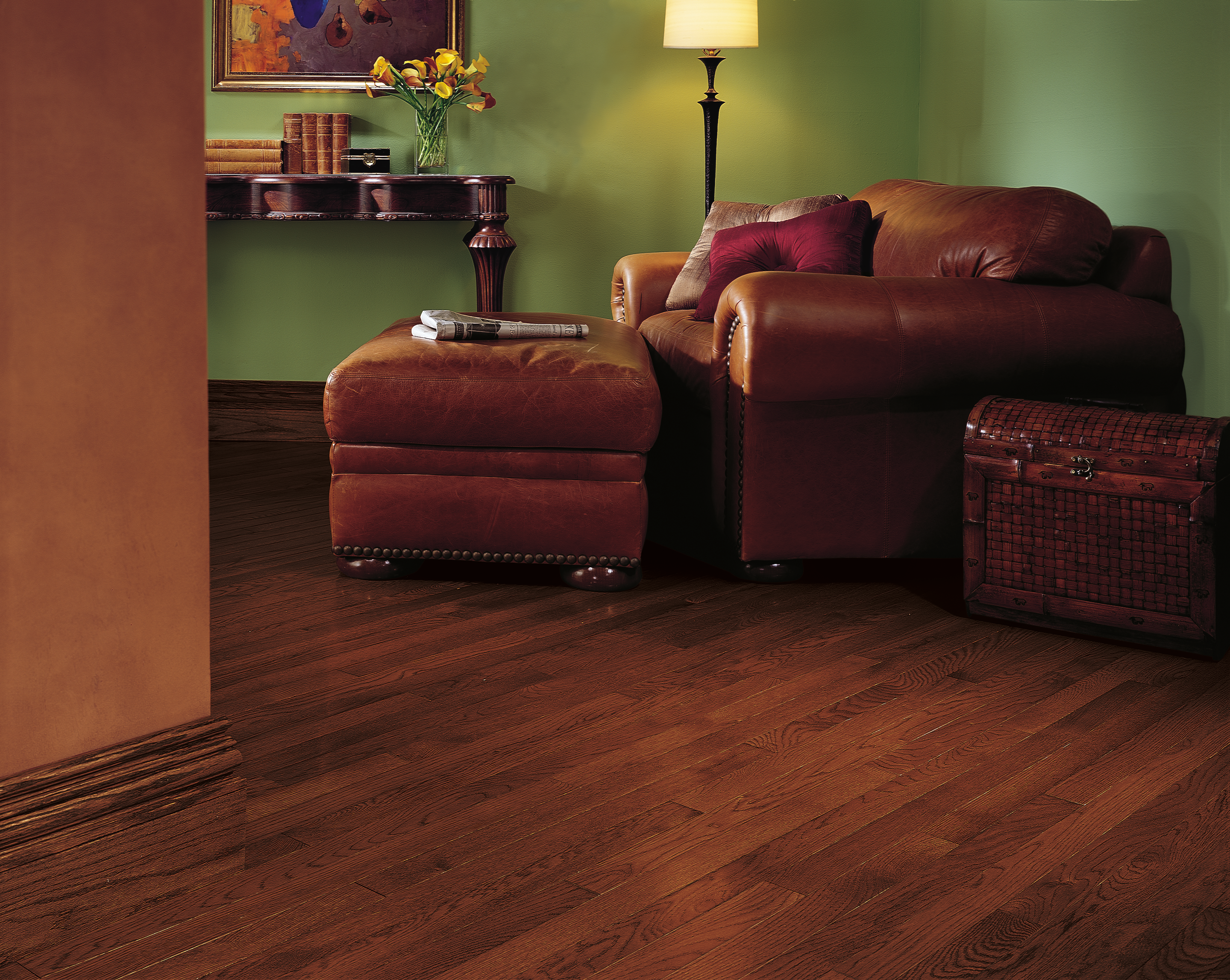 Bruce Solid Hardwood Flooring Oak Westchester Cherry 2 1/4" CB428