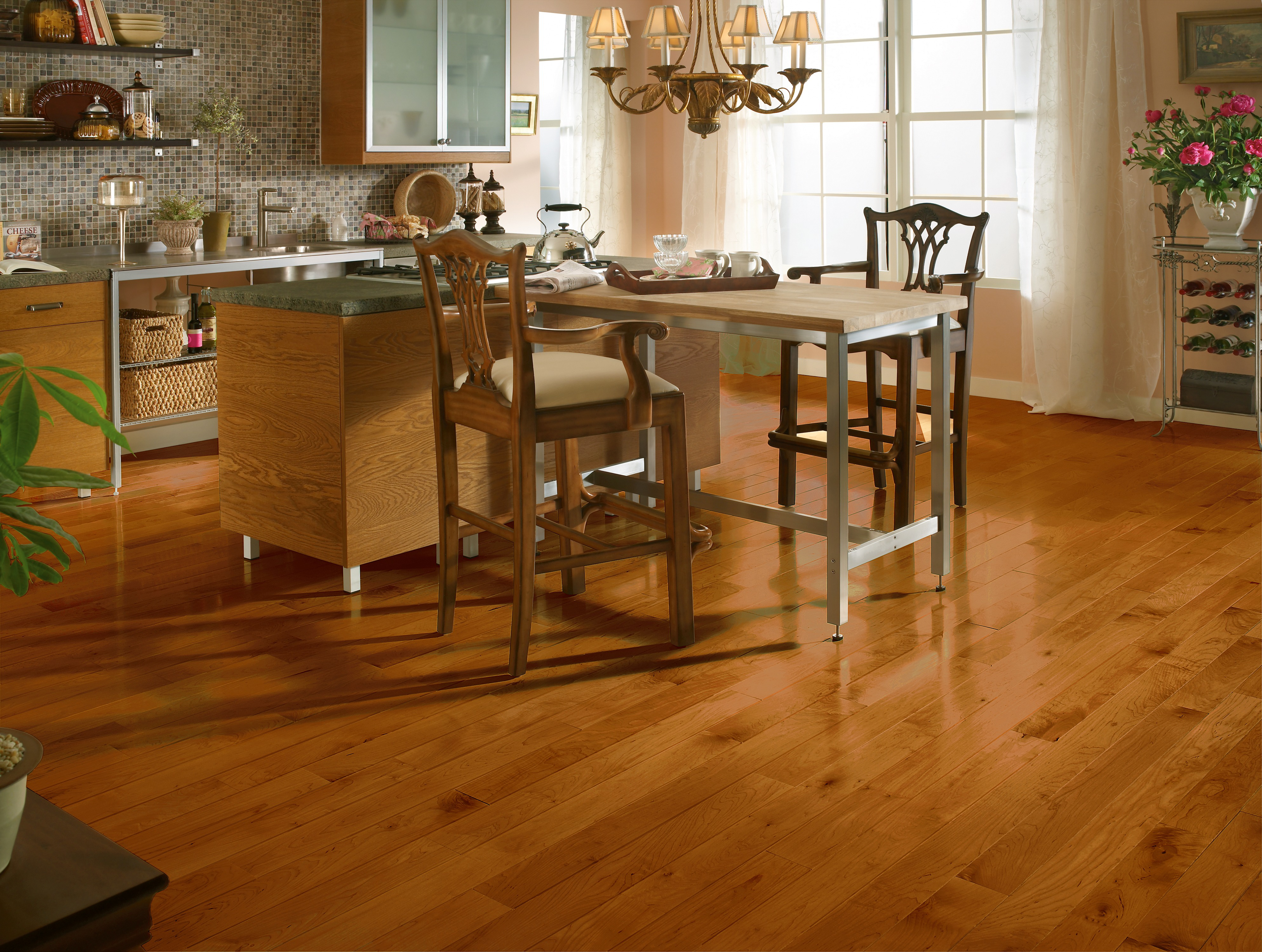 Bruce Kennedale Prestige Plank Collection CM4733 Cinnamon 4 inch x 8.25-84 inch Maple Solid Hardwood  Flooring (18.5 SF/Box)