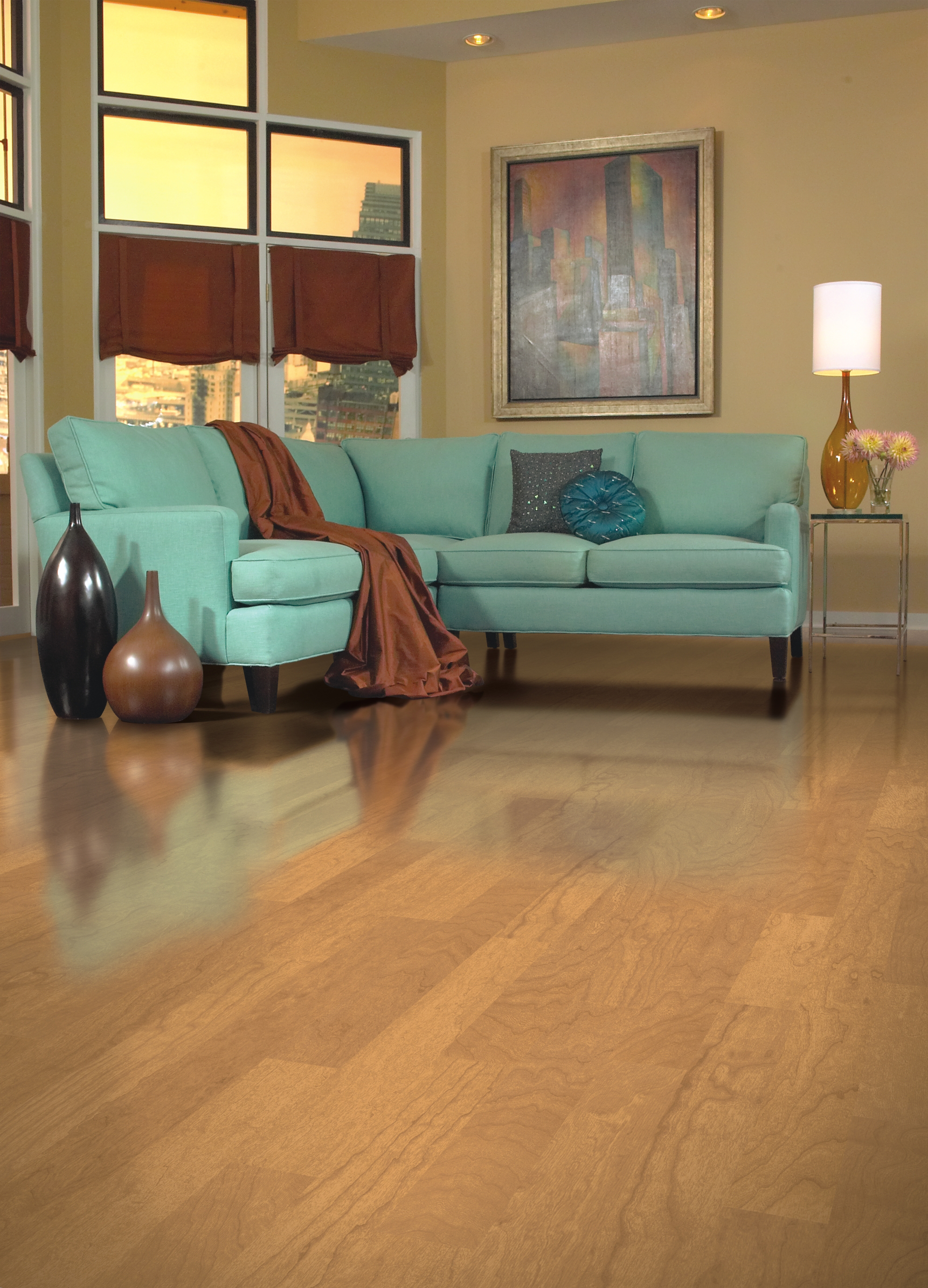 Bruce Engineered Hardwood Flooring Maple Turlington American Exotics Caramel 5" E4536EE