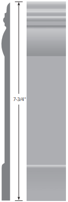 Roppe Contours Novel PV7045 125 Fig 7 3/4" X 8' by 1/4"